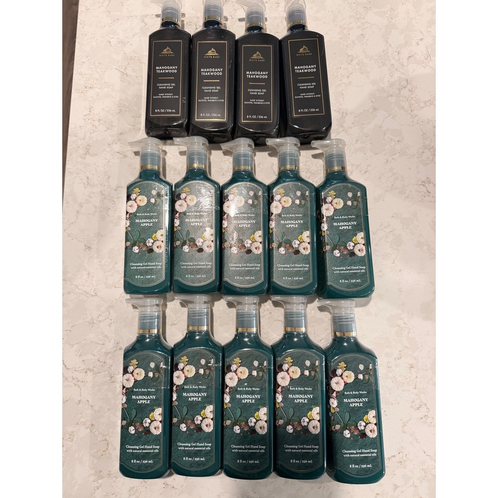 Bath and Body Works Mahogany Apple and Mahogany Teakwood Gel Hand Soap 8oz